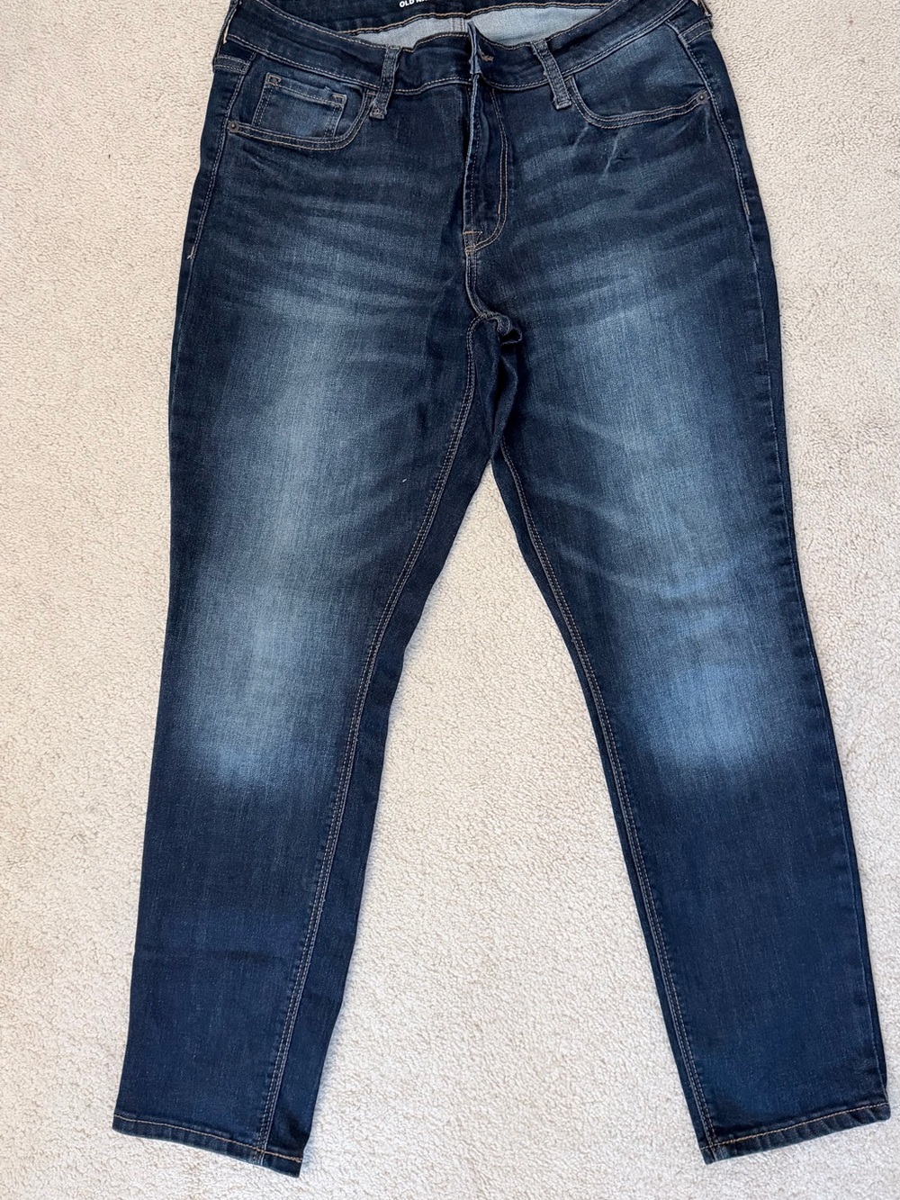 Old Navy Women's Dark Wash Stretch Super Skinny Rock star Jeans